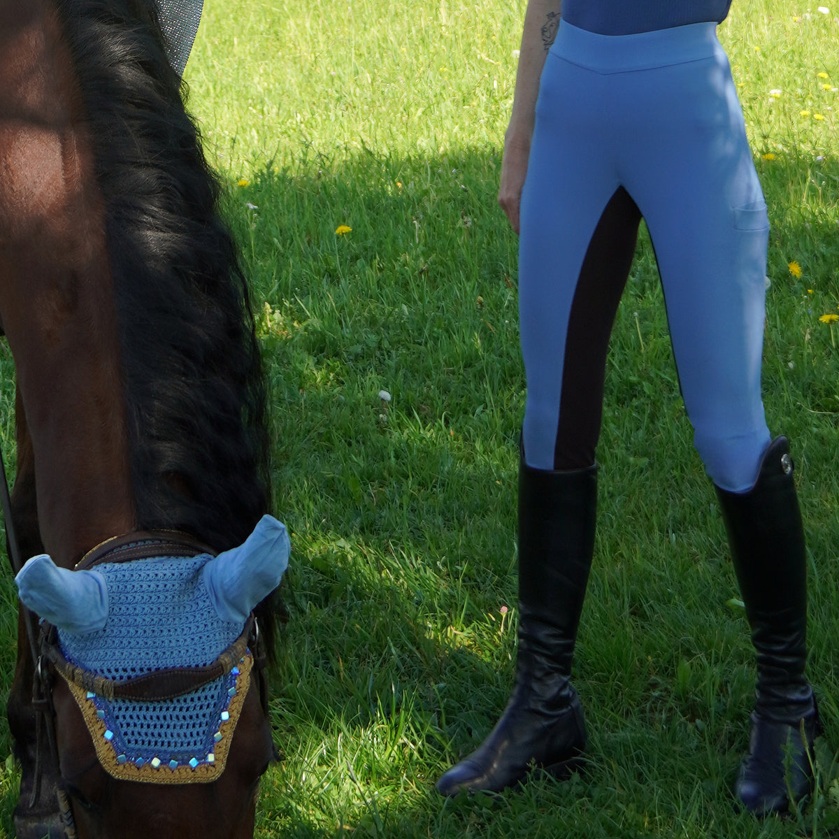 Reitlegging "Break A Leg" – Farbe "Blue Delight"